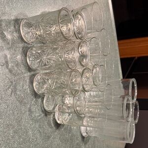 20 Elegant Clear Glass Tumbler Set